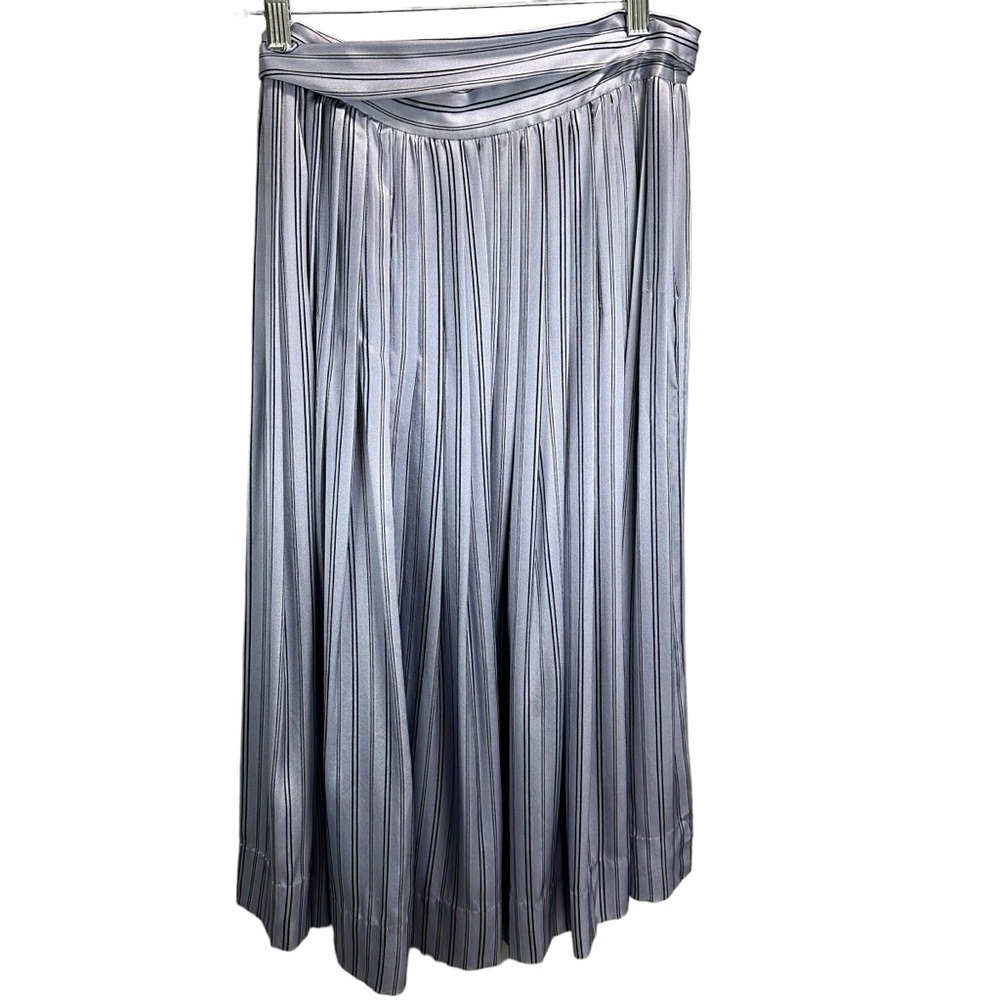 Jill Stuart Striped Silk Pleated Chloe Skirt - Picture 4 of 8